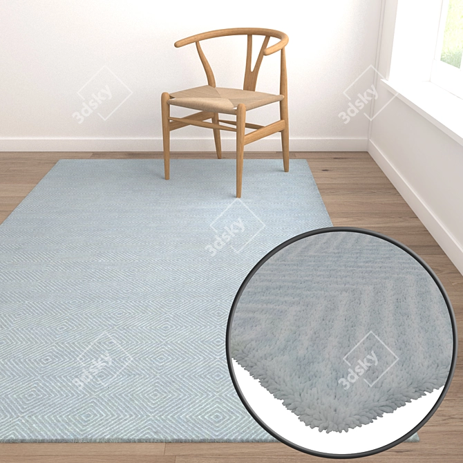 Quality Carpets Set - 3 Variants 3D model image 5