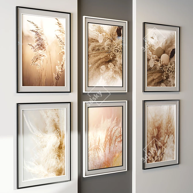 Title: Abstract Art Frame - Modern Style 3D model image 2