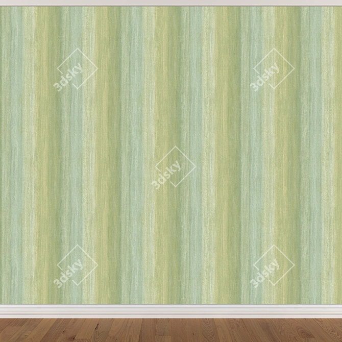 Seamless Wallpaper Set: 3 Colors 3D model image 2