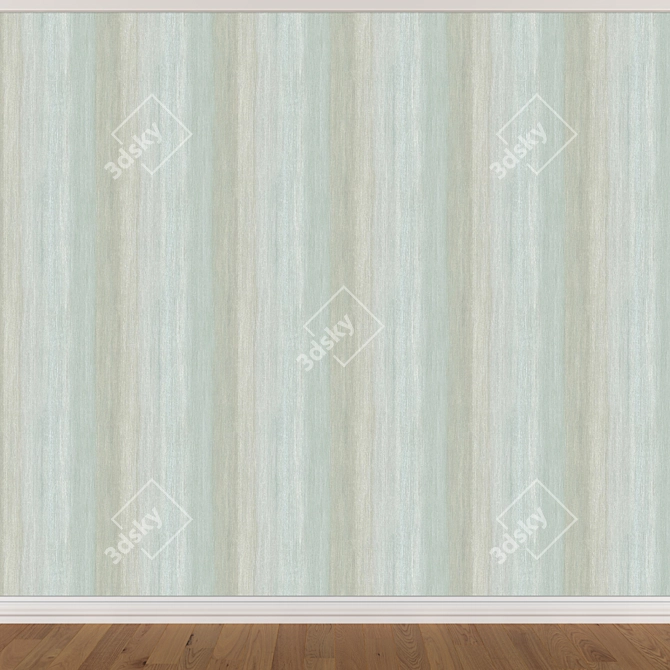 Seamless Wallpaper Set: 3 Colors 3D model image 4