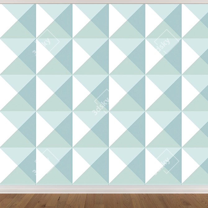 Seamless Wallpaper Set (3 Colors) 3D model image 2