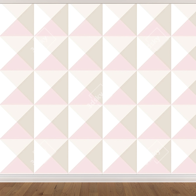 Seamless Wallpaper Set (3 Colors) 3D model image 4