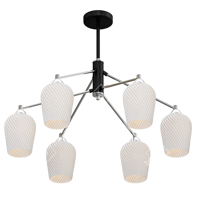 Elegant F-Promo Pendant Chandelier 3D model image 1