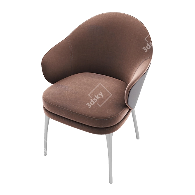 Modern Luxe: Angie Armchair by Minotti 3D model image 4