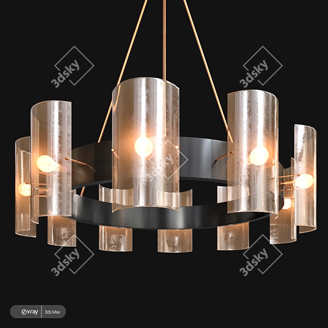 Elegant Sadless Chandelier by Romatti 3D model image 1