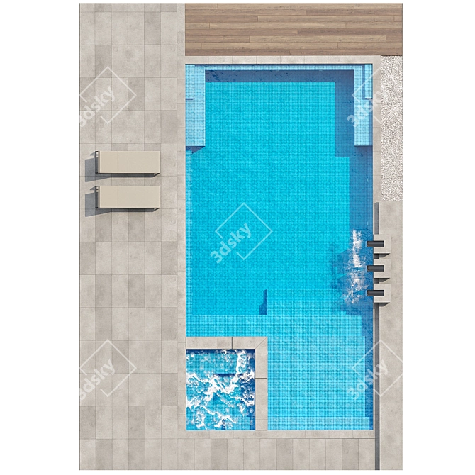 Versatile 3D Pool Model 3D model image 3