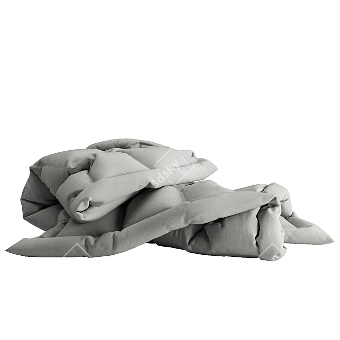 Luxurious Cozy Comfort:  Ultra-Soft Blanket 3D model image 1
