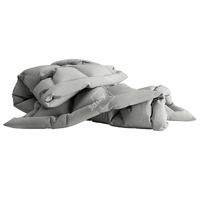 Luxurious Cozy Comfort:  Ultra-Soft Blanket 3D model image 3