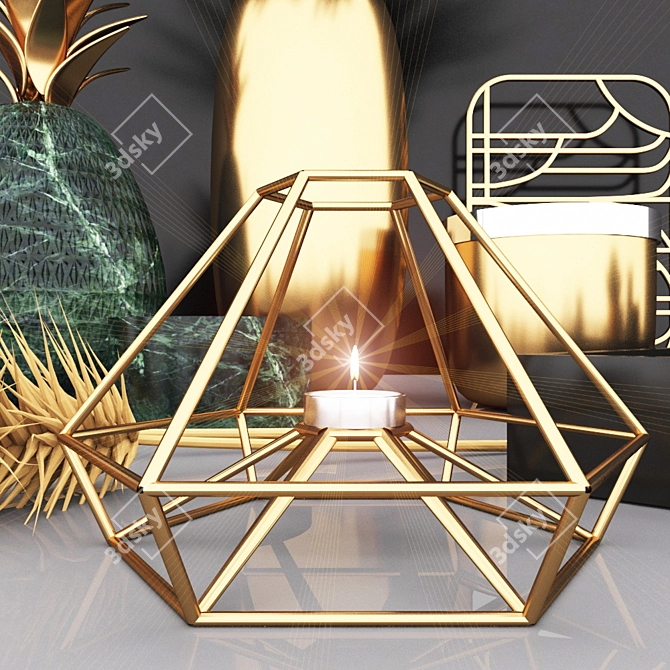 Elegant Decor Set: Vray & Corona (3dsmax2016 + FBX + OBJ) 3D model image 2
