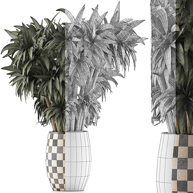 Modern Plant Collection - Outdoor & Exterior Greenery 3D model image 4