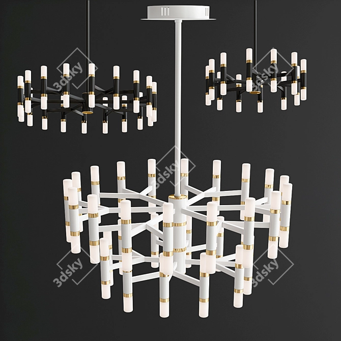 Modern LED Chandelier Collection 3D model image 3