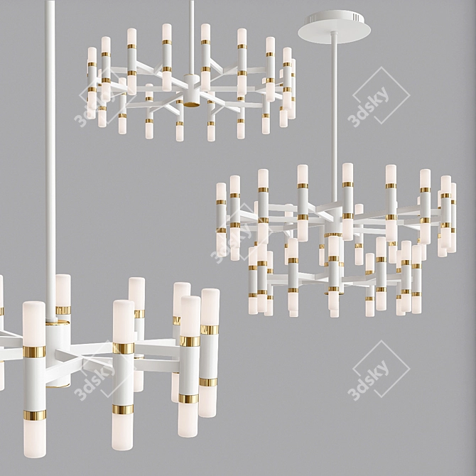 Modern LED Chandelier Collection 3D model image 4