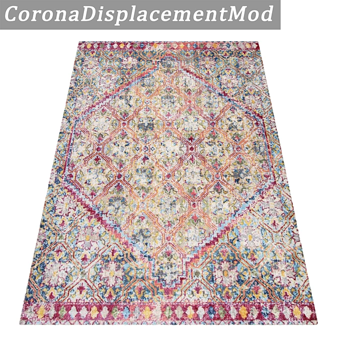 Title: Luxury Carpet Set: Enhanced Textures! 3D model image 4