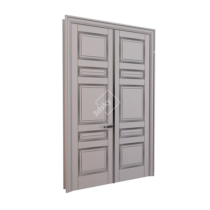 Elegant Glass Design Door 3D model image 3