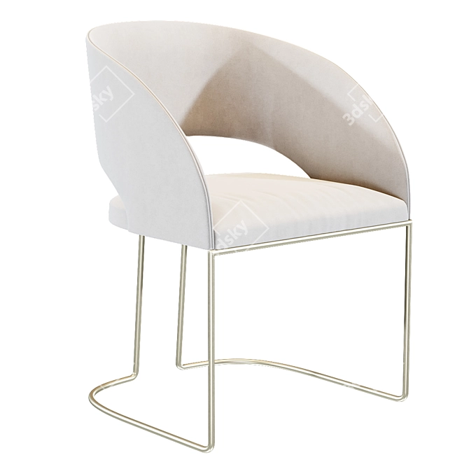 Modern Allen Chair and New York Table 3D model image 2