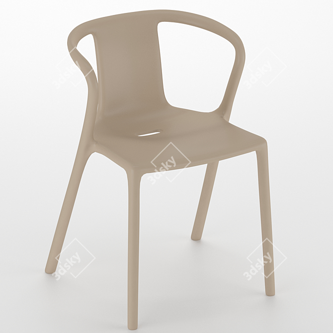 Outdoor Air Arm Chair | PP/Glass Fibre Blend | Molded Design 3D model image 1