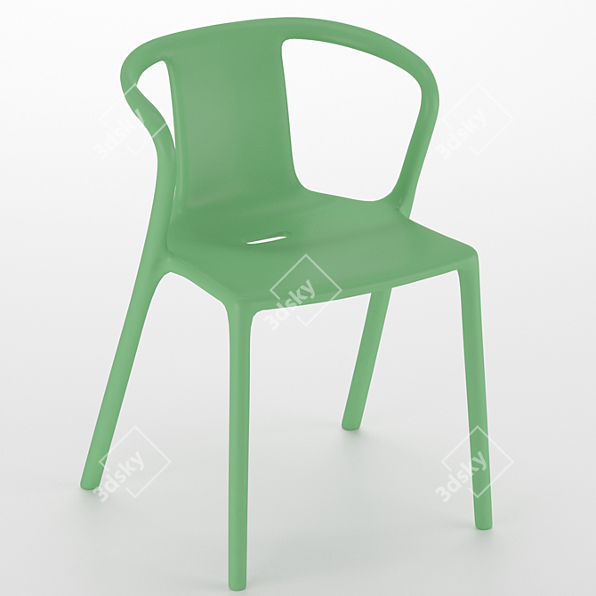 Outdoor Air Arm Chair | PP/Glass Fibre Blend | Molded Design 3D model image 4