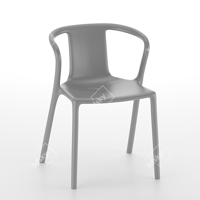 Outdoor Air Arm Chair | PP/Glass Fibre Blend | Molded Design 3D model image 6