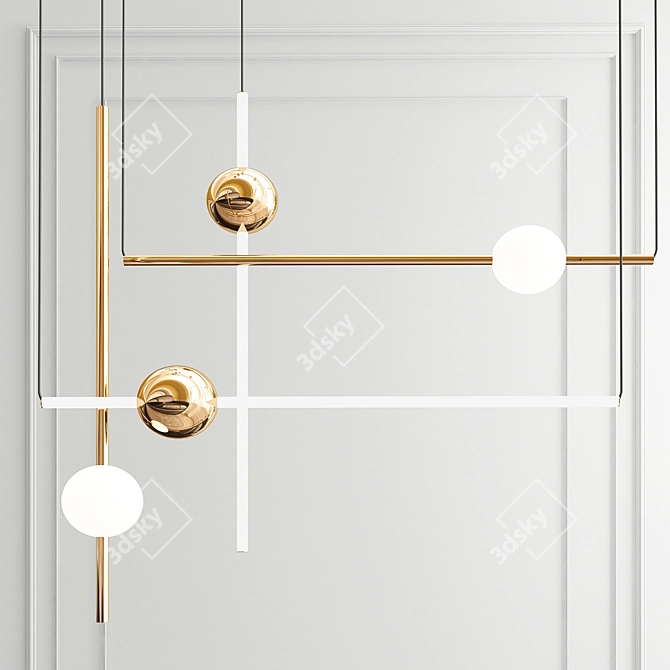 Luxury Collection Chandeliers 3D model image 2