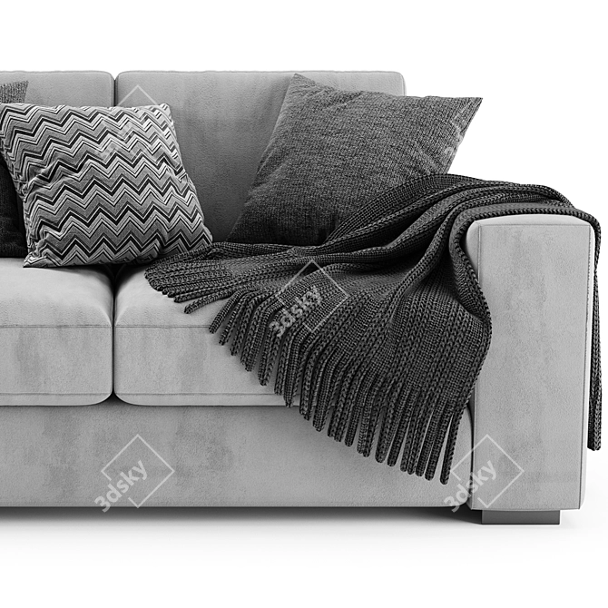 BoConcept Cenova: Modern 2-Seater Sofa 3D model image 3