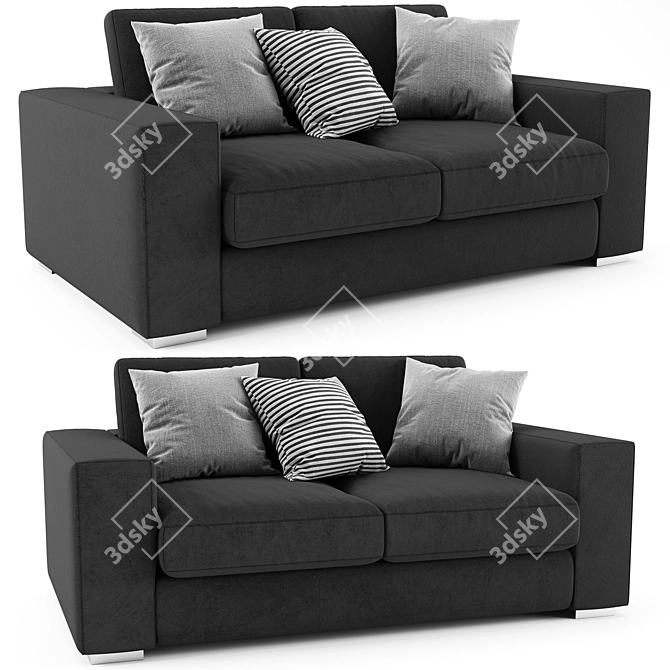 BoConcept Cenova: Modern 2-Seater Sofa 3D model image 4