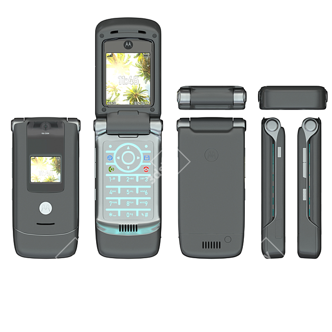 Sleek & Stylish Motorola Razr 3D model image 1