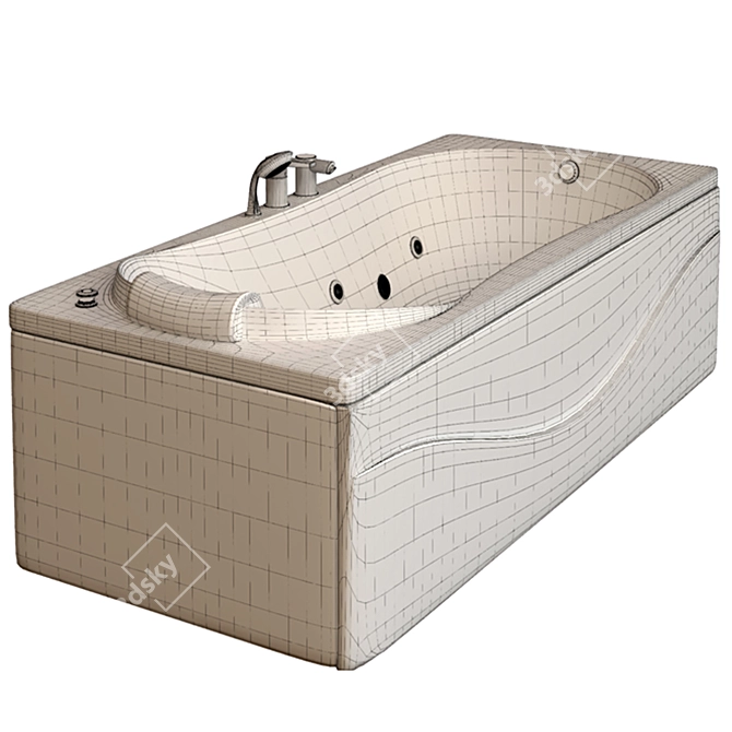 Ariana 780 Bathtub 3D model image 5