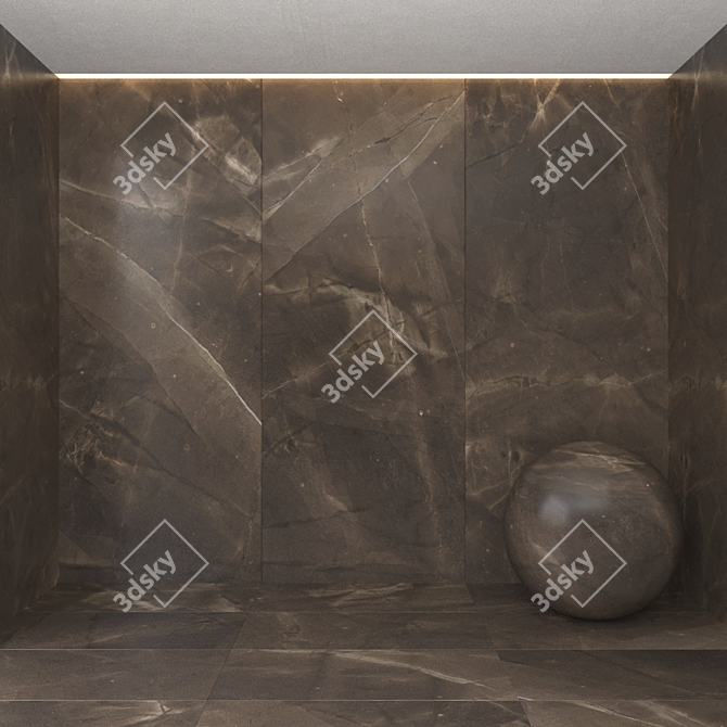 Gris Pulpis Marble Tile Set 3D model image 1