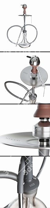 Sleek XHoob Go On Hookah 3D model image 3