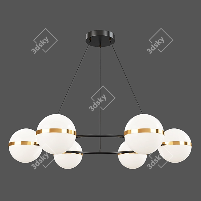 Elegance Illuminated: Tagliato Chandelier 3D model image 1