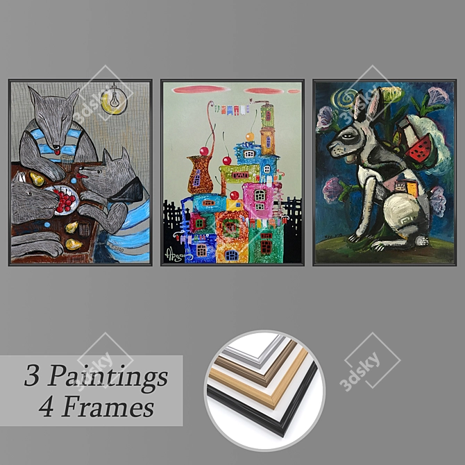 Stunning Wall Art Set 3D model image 1