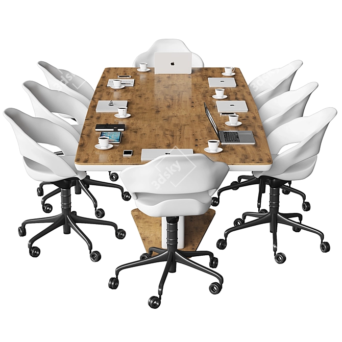 Sleek Conference Table 2015 3D model image 3