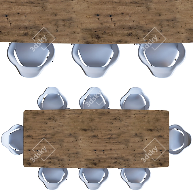 Sleek Conference Table 2015 3D model image 7