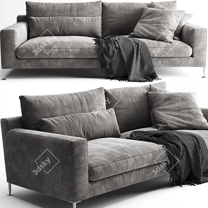 Modern Italian Design: B&B Italia Sofa 3D model image 1