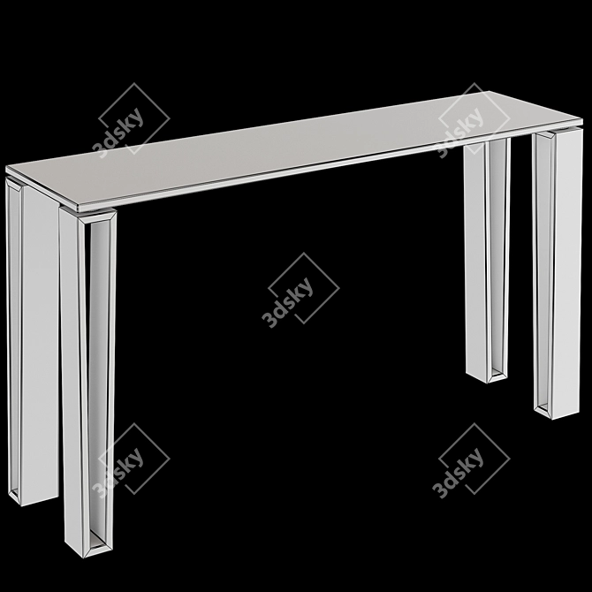 Cristal CII015: Brushed Copper Console 3D model image 2