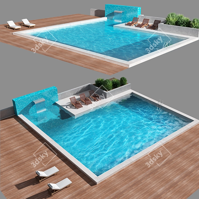 Ultimate Pool Design Kit 3D model image 6