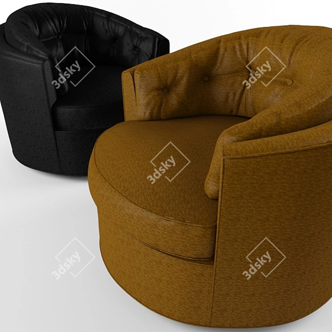 Eichholtz Swivel Armchair: Music Hall 3D model image 2