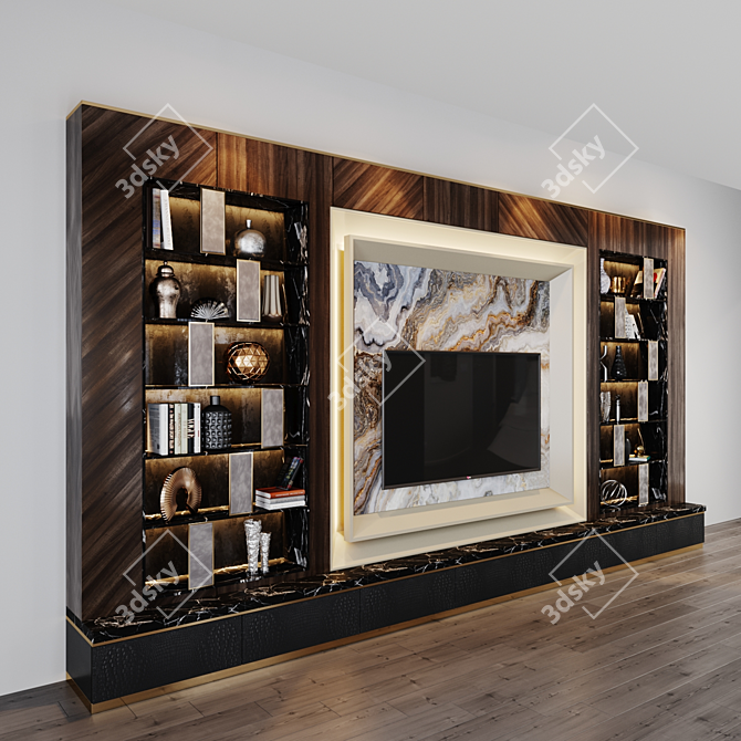 Sleek TV Set 154 - Studio-54 Design 3D model image 7