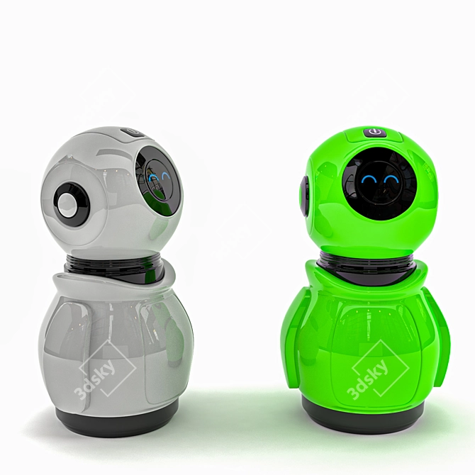 Colorful Hi-Tech Robot: 3DS Max with V-Ray 3D model image 4