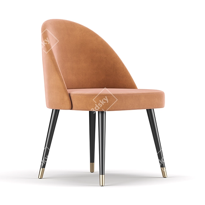 Elegant Camille Chair: Comfort and Style 3D model image 2