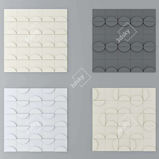 ASHOME 3D Wall Tiles: Versatile & Stylish 3D model image 3