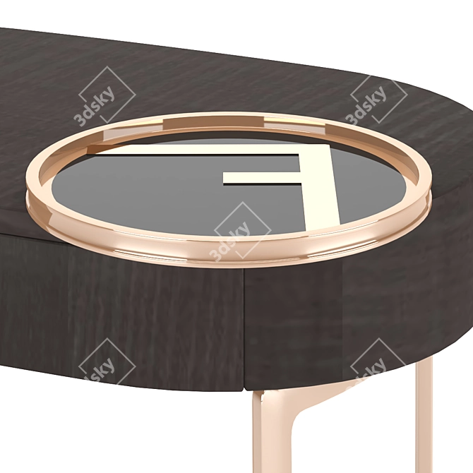 Moonlight Bedside Table by Fendi 3D model image 4