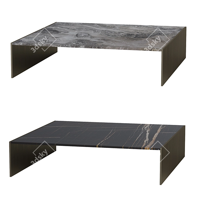 Elegant Minotti Coffee Table 3D model image 2