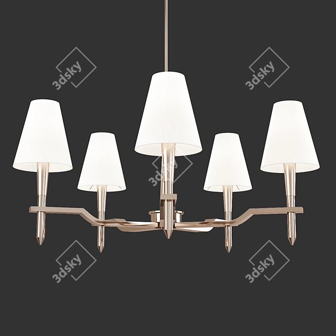 Elegant Kinsey Chandelier: Illuminate Your Space 3D model image 1