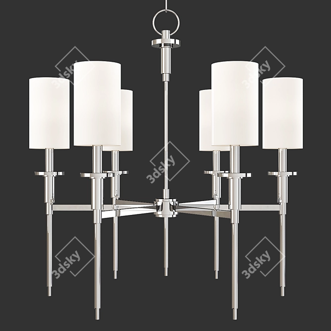 Elegant Amherst Chandelier 3D model image 1