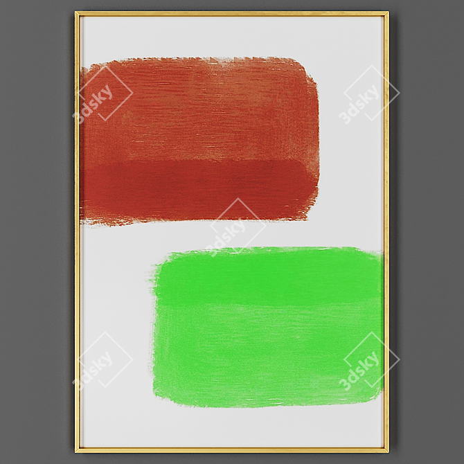 Elegant Picture Frame 00045-53 3D model image 1