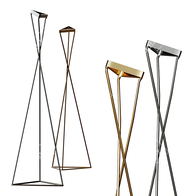 Elegant Tango Floor Lamp 3D model image 1