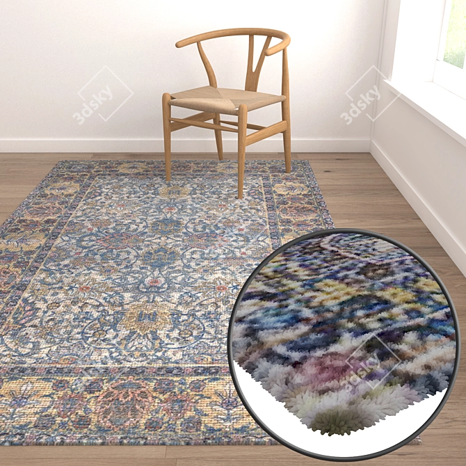 Luxury Carpets Set 3D model image 5