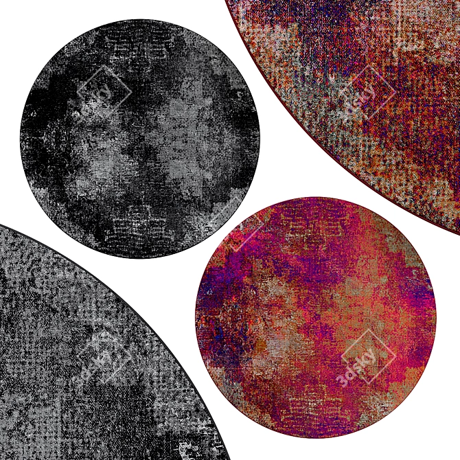 Elegant Circle Rugs | No. 070 3D model image 1