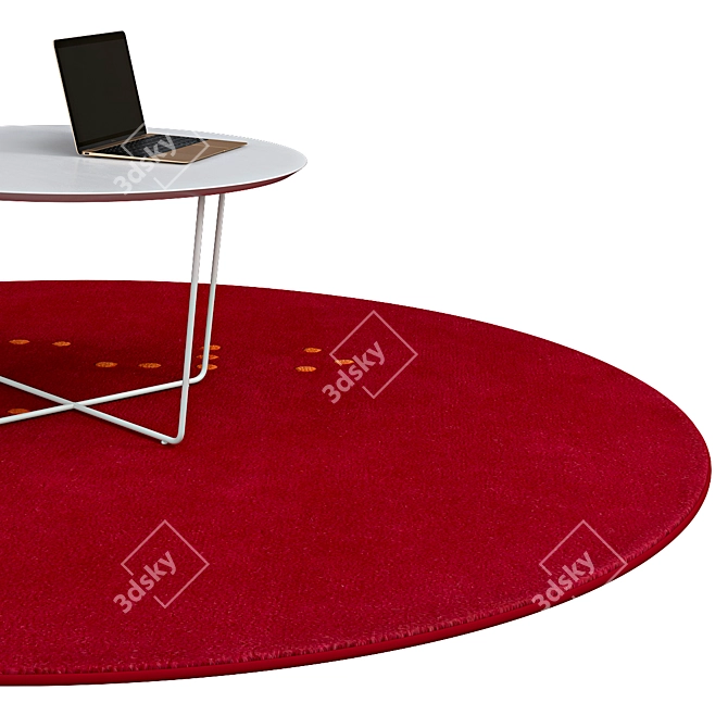 Elegant Circle Rugs | No. 071 3D model image 2